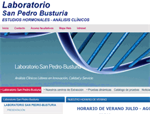 Tablet Screenshot of laboratoriobusturia.com